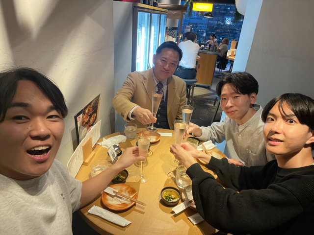 日本酒を勉強したいと語ってくれました。